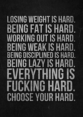 losing weight is hard