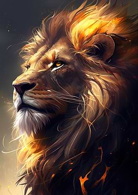 Lion Face Anime Animal