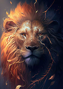 Lion Face Anime Animal