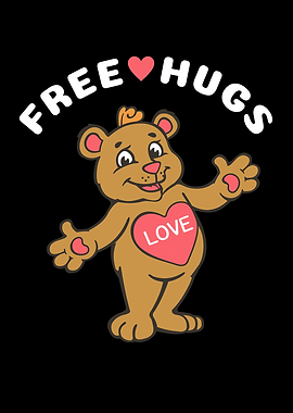 Free Hugs Teddy Bear