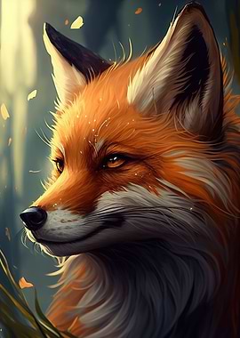 Cute Fox Face Anime Animal