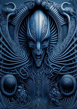 Alien Xenomorph Metalic