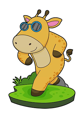 Giraffe Runner Running