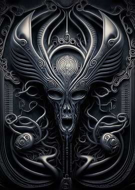 Alien Xenomorph Metalic