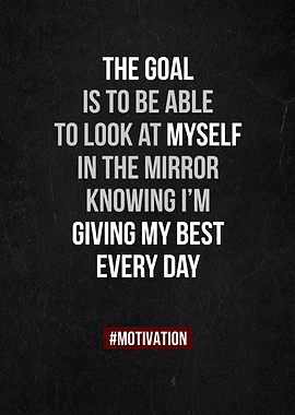 the goal is to be able