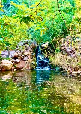 The Vibrant Waterfall