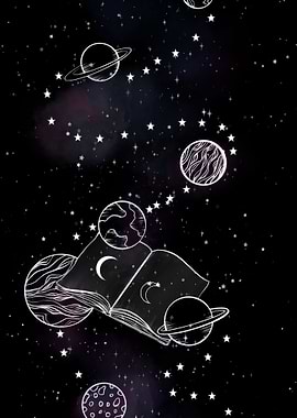 Vintage space poster