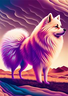 Beautiful Zwergspitz dog