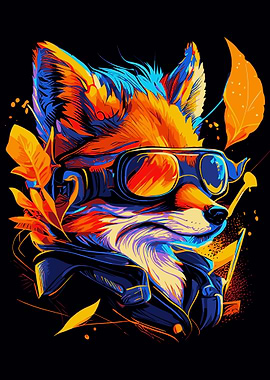 Wild Neon Aviator Red Fox