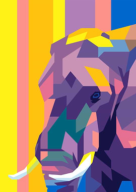 Elephant Pop Art