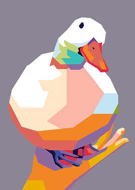 Duck Meme Pop Art