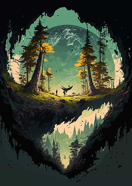 Panorama Mountain Forest