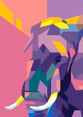 Elephant Pop Art
