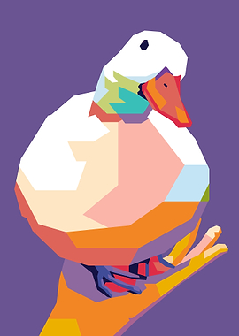 Duck Meme Pop Art