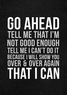 go ahead inspirational