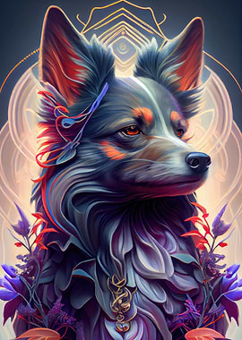 Beautiful colorful Dog