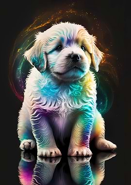 Cute Colorful Puppy