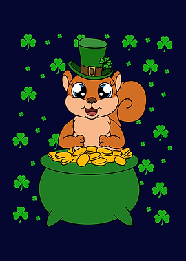 Squirrel St Patricks Day