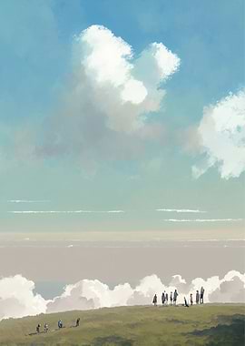 Blue and Greenscape no8