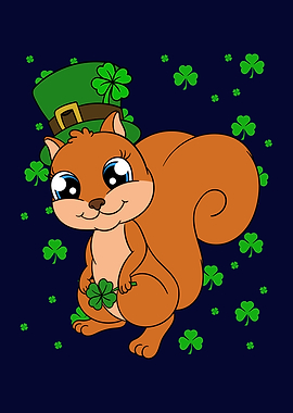 Squirrel St Patricks Day