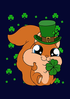 Squirrel St Patricks Day