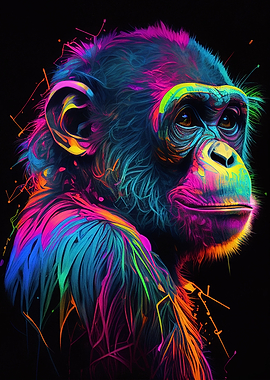 Colorful Monkey Animals