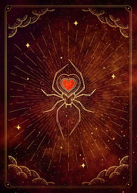 Tarot the heart spider