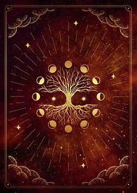 Tarot tree moon cycle