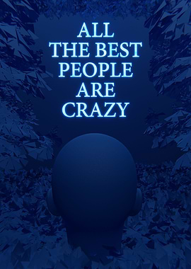 Best People Blue 3D Quote