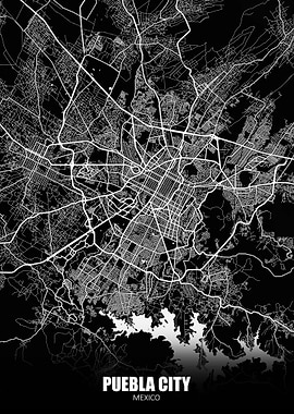 Pueblo City Mexico Map