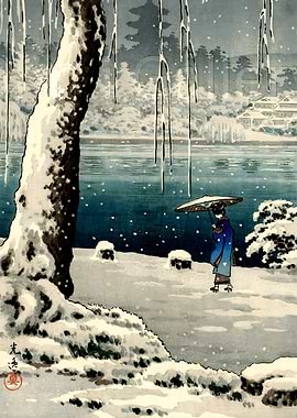 Ukiyo e Sarusawa Pond