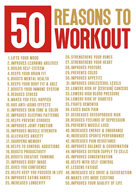 50 Reason to Workout