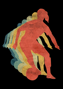 Soccer Girl Player Dribble