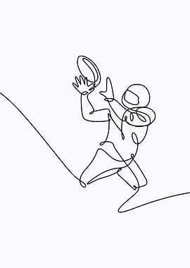 Football line art