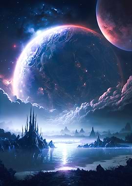 Galaxian Abstrac landscape