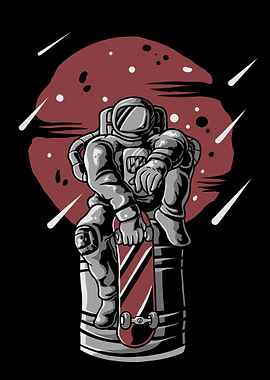 Astronaut Skateboard