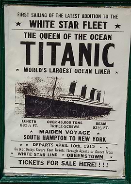 Titanic Ticket Poster