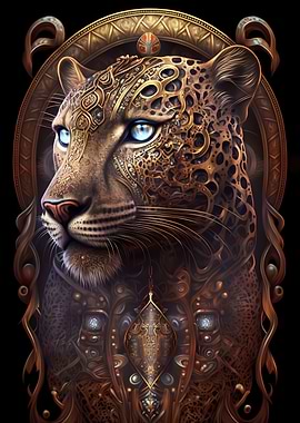 Spiritual Cosmic Leopard
