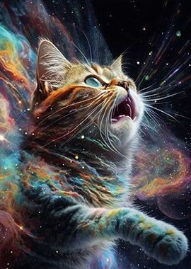 cat explore space