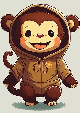 Cute little monkey pyjamas