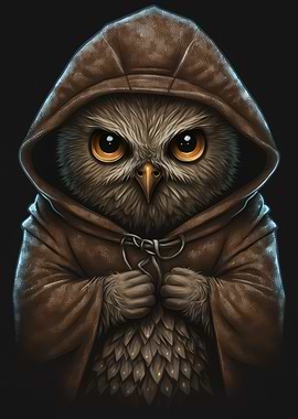 Hoodie Angry Owl