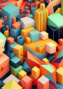 Colorful abstract world