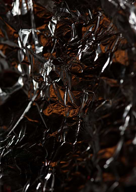 Aluminum foliage close up