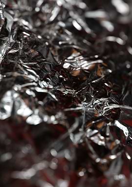 Red silver aluminum folie