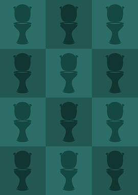 Toilet Icons Pop Art