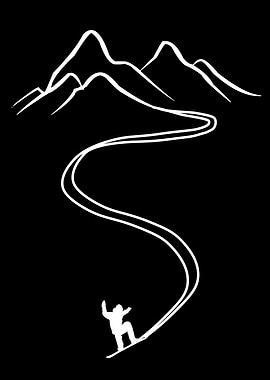 Minimalist snowboarder