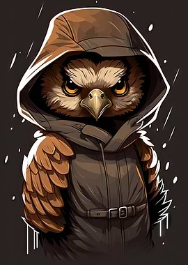 Hoodie Angry Hawk