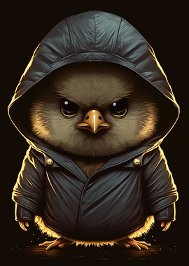 Chicken Wearing a Hoodie