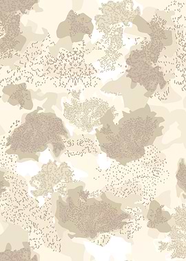 Cream Moss Camo Pattern