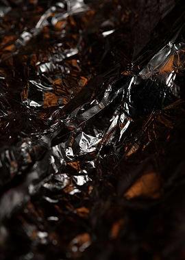 Aluminum foliage close up